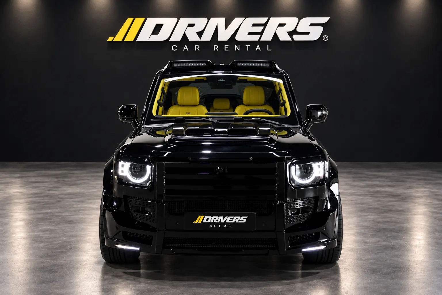 Rent the Jetour T2 SHEMS in Dubai · Yellow interior